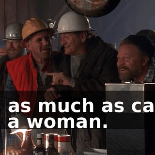 She as much as called him a woman.