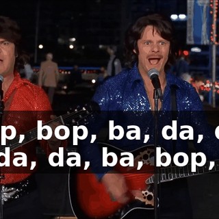 * Bop, bop, ba, da, da, ba, da, da, ba, bop, bop