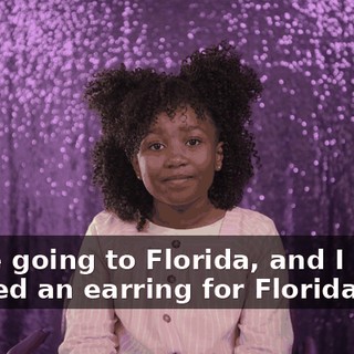 We're going to Florida, and I really wanted an earring for Florida.