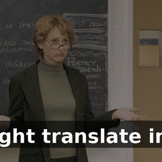 might translate into