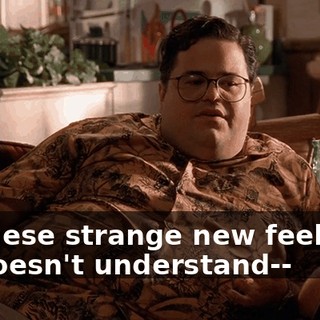 all these strange new feelings, he doesn't understand--