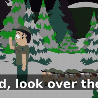 Hold, look over there!
