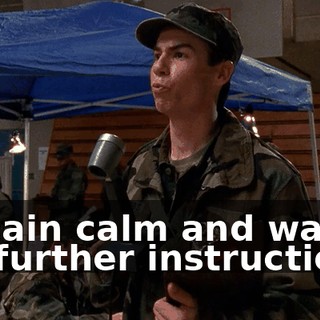 remain calm and wait for further instructions.