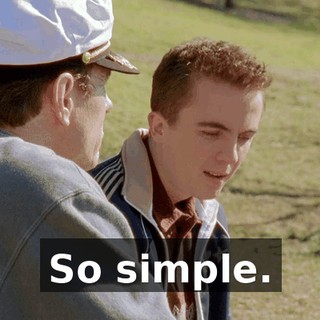 So simple.
