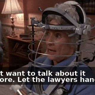 I don't want to talk about it anymore. Let the lawyers handle it.