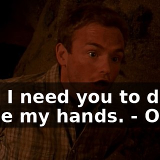 - All I need you to do is untie my hands. - Okay.