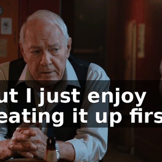 but I just enjoy heating it up first.