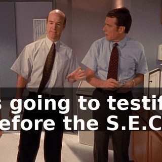 is going to testify before the S.E.C.