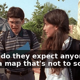 How do they expect anyone to use a map that's not to scale?