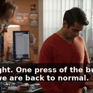 All right. One press of the button, and we are back to normal.