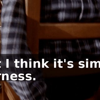 But I think it's simple fairness.