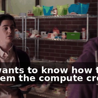 He wants to know how to redeem the compute credits