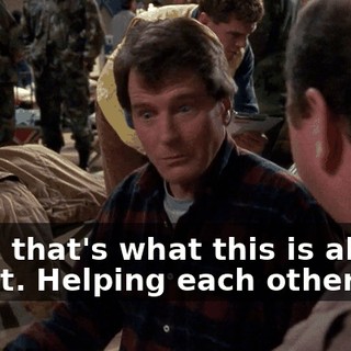 Well, that's what this is all about. Helping each other out.