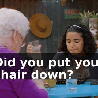 Did you put your chair down?