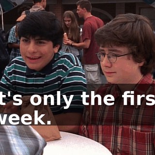 It's only the first week.