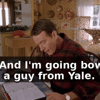 Oh! And I'm going bowling with a guy from Yale.
