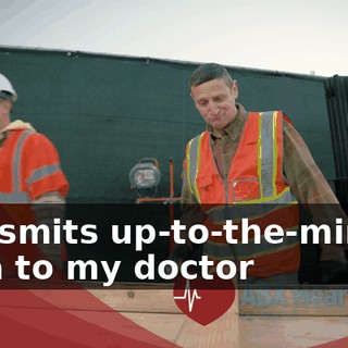 transmits up-to-the-minute data to my doctor