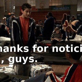 - Thanks for noticing. - Hi, guys.