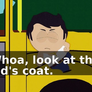 Whoa, look at this kid's coat.