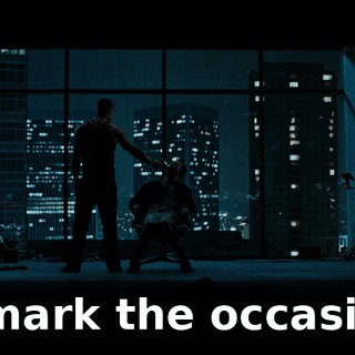 to mark the occasion?