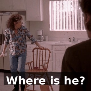 Where is he?