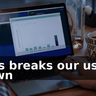 This breaks our users down
