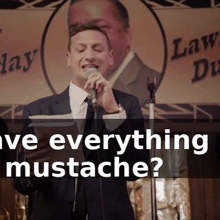 shave everything but his mustache?