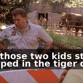 Are those two kids still trapped in the tiger den?