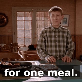 for one meal.