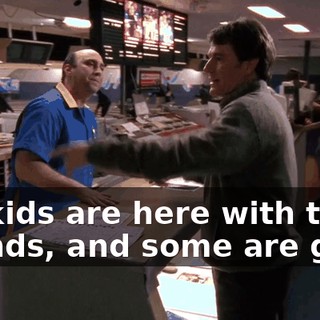 My kids are here with their friends, and some are girls.