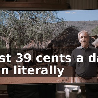 Just 39 cents a day can literally
