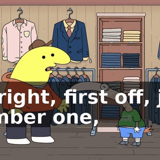 All right, first off, just number one,