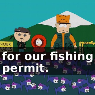 for our fishing permit.