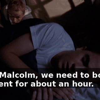Hey, Malcolm, we need to borrow the tent for about an hour.
