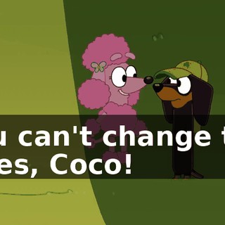 You can't change the rules, Coco!