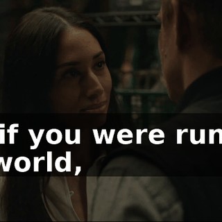 And if you were running the world,