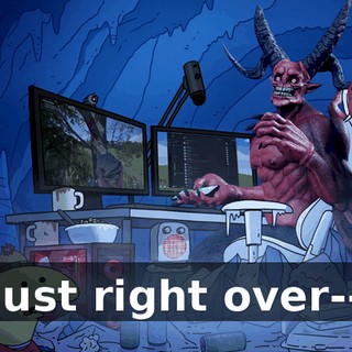 Just right over--