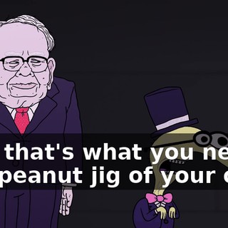 Yes, that's what you need, is a peanut jig of your own.