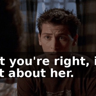 But you're right, it's not about her.