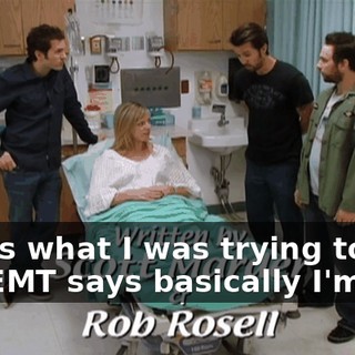 That's what I was trying to say. The EMT says basically I'm like