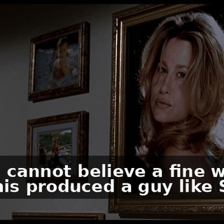 Shit. I cannot believe a fine woman like this produced a guy like Stifler.