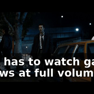 and has to watch game shows at full volume...