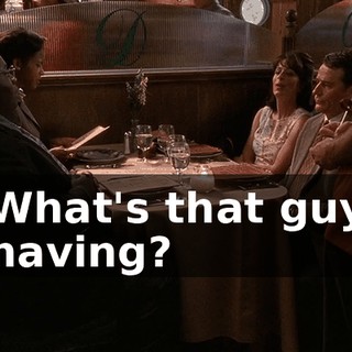 What's that guy having?