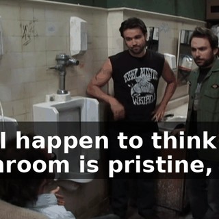 But I happen to think this bathroom is pristine,