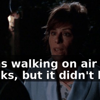 I was walking on air for weeks, but it didn't last.