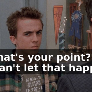 - What's your point? - I can't let that happen.