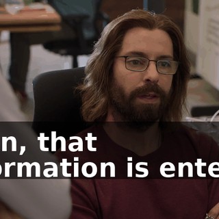 Then, that information is entered