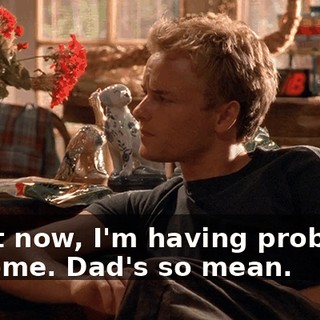 Right now, I'm having problems at home. Dad's so mean.