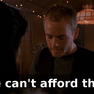 We can't afford that.