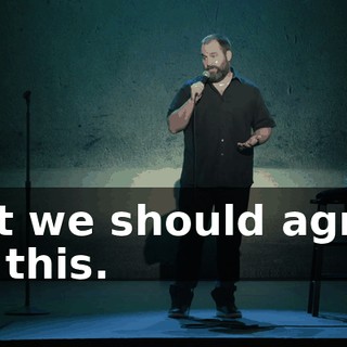 But we should agree on this.